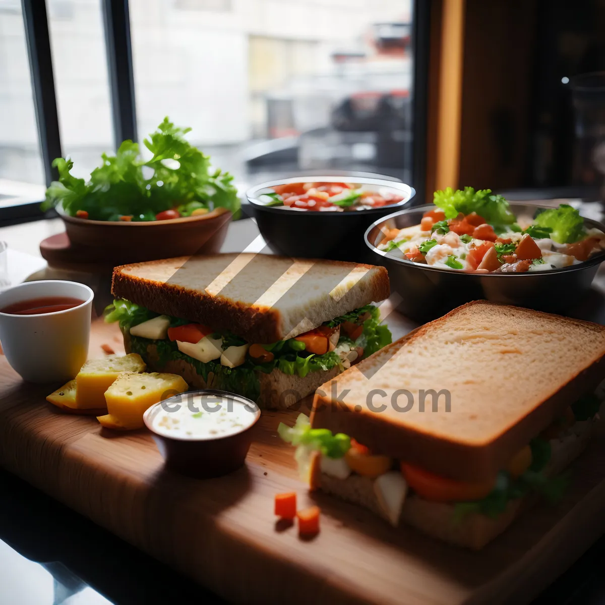 Picture of Gourmet Vegetable Salad with Tomato and Pepper