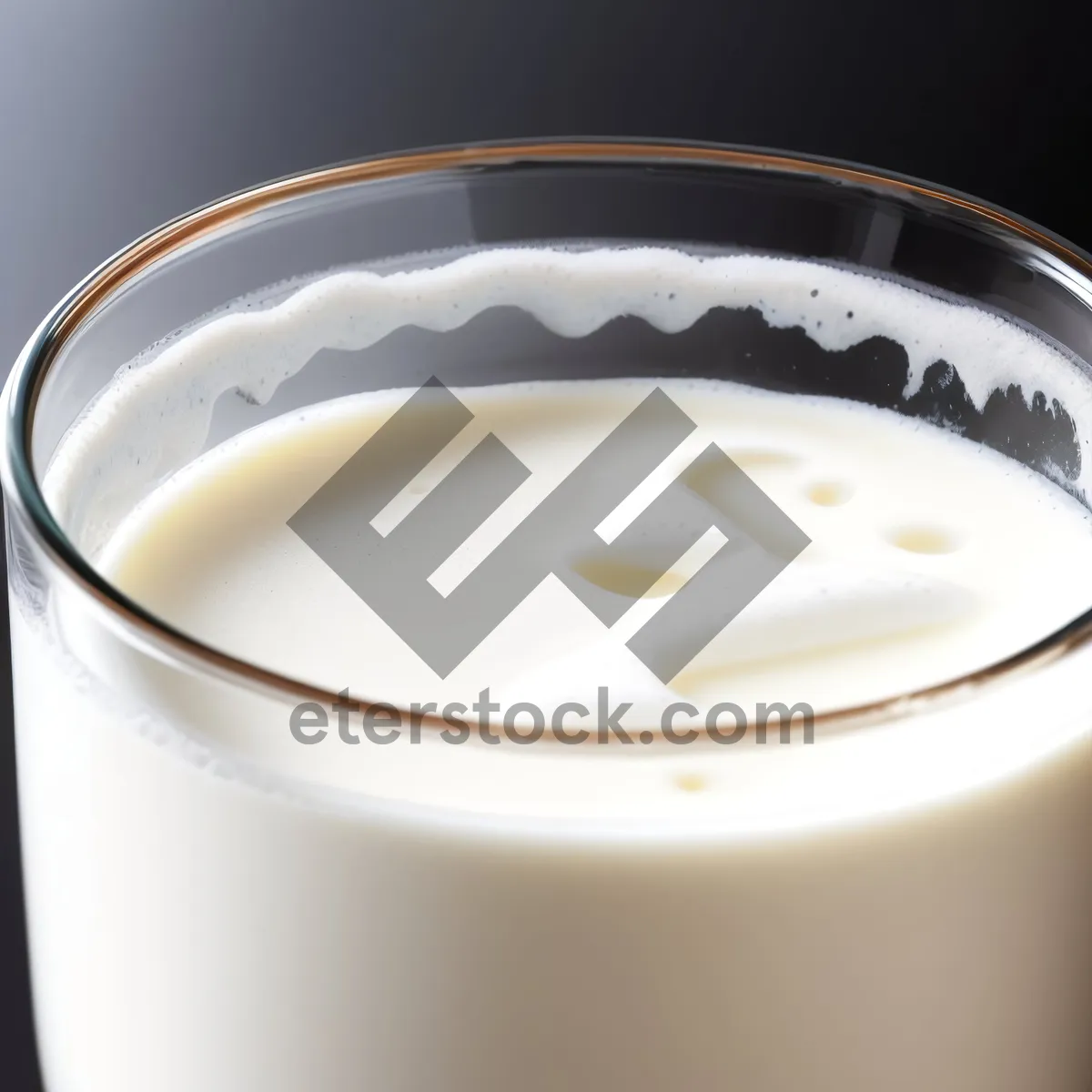 Picture of Delicious Morning Cup of Milk Coffee with Cream