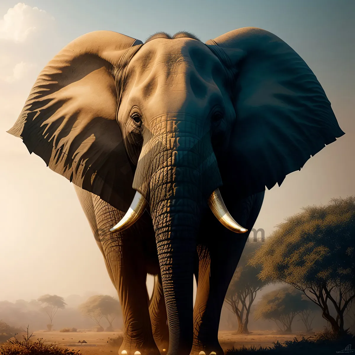 Picture of Majestic Wildlife: Elephant Safari Encounter