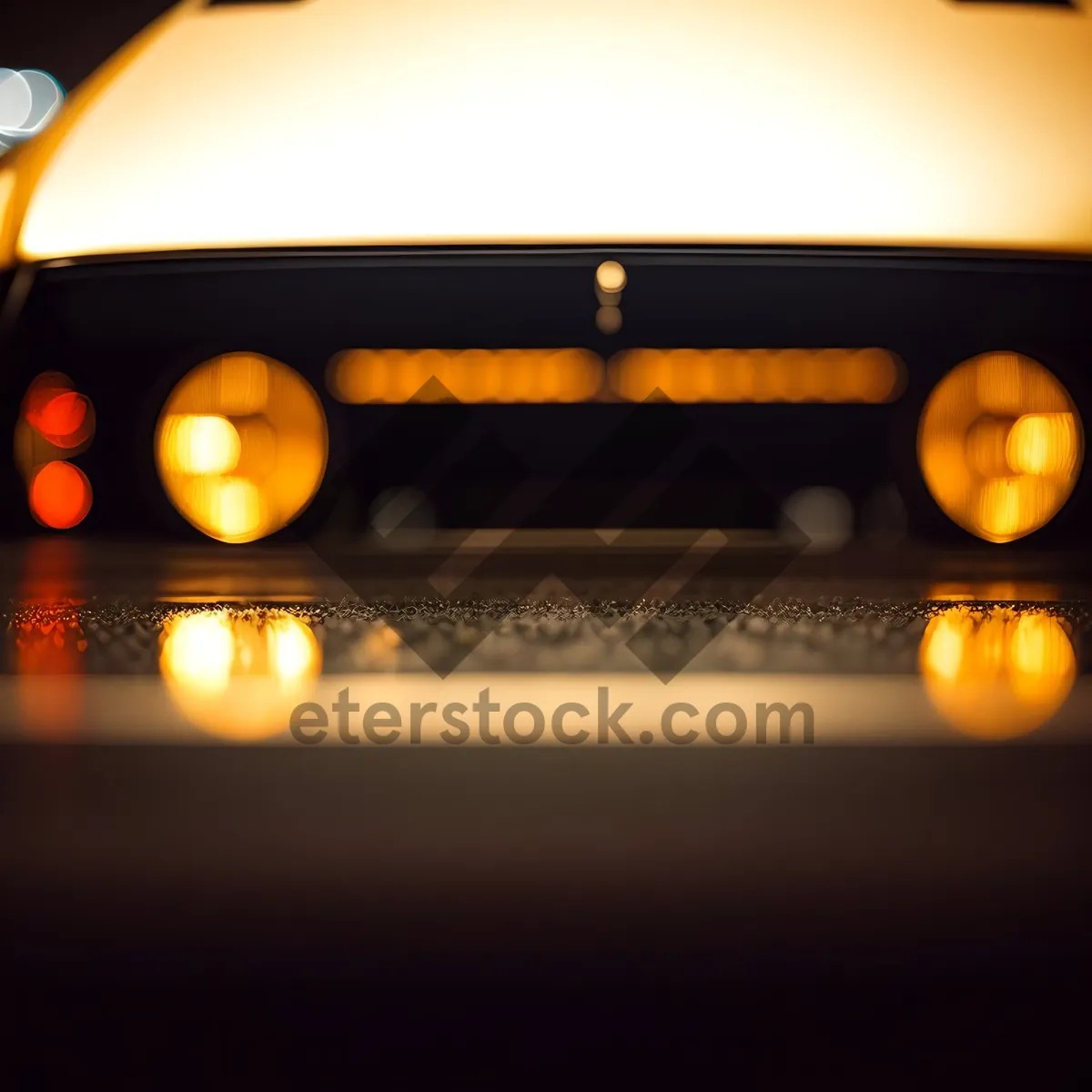 Picture of Nighttime Black Pumpkin Headlight Cassette Light