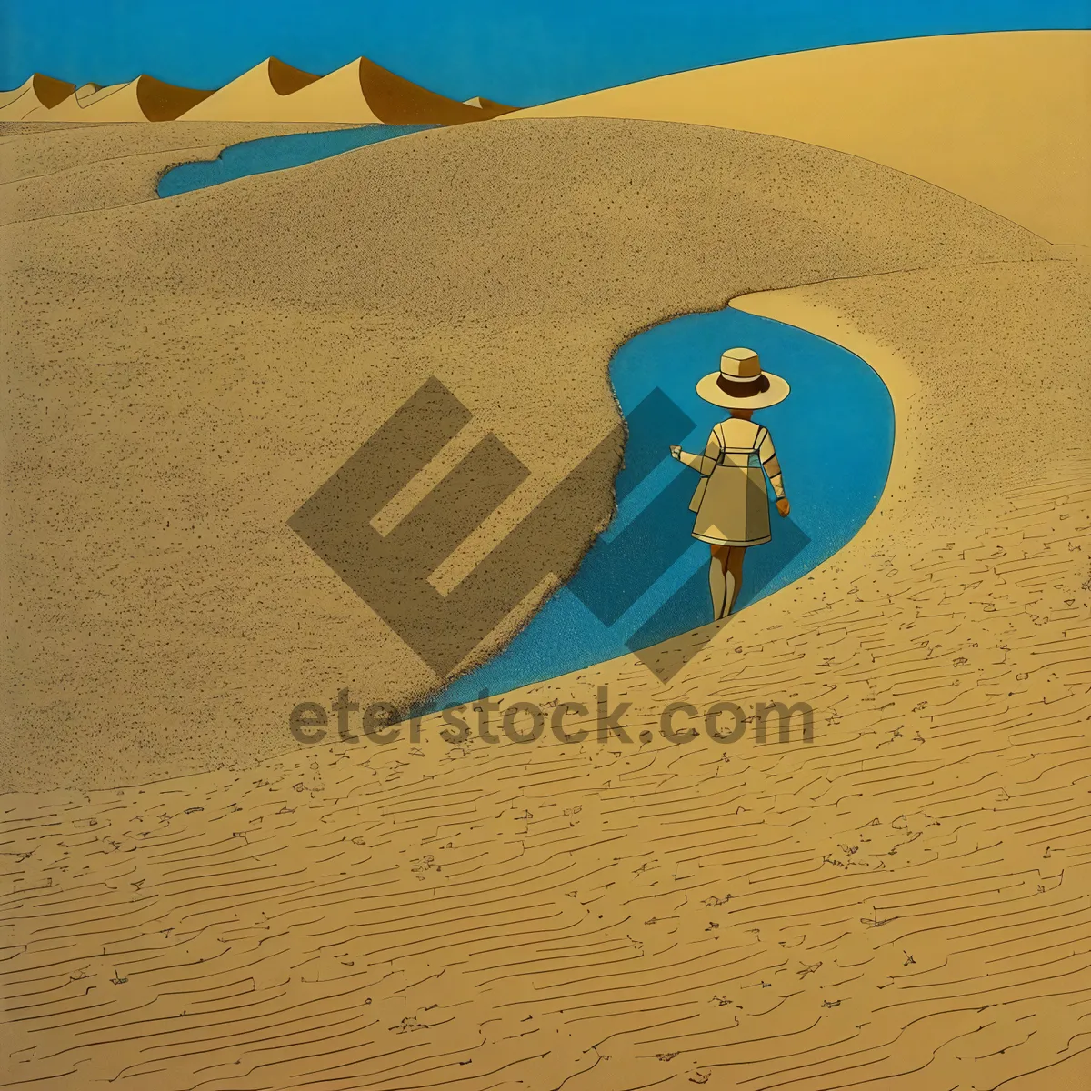 Picture of Sandy Dunes of Morocco's Arid Landscape