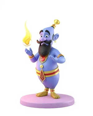 Happy Cartoon Character in Cute and Funny Drawing