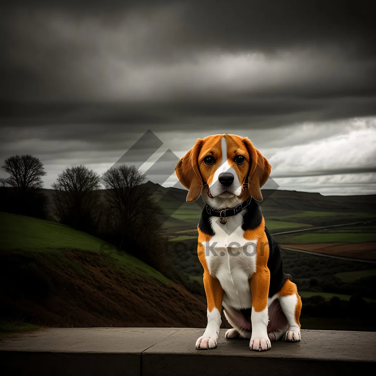 Picture of Adorable Beagle Puppy - Purebred Foxhound Terrier