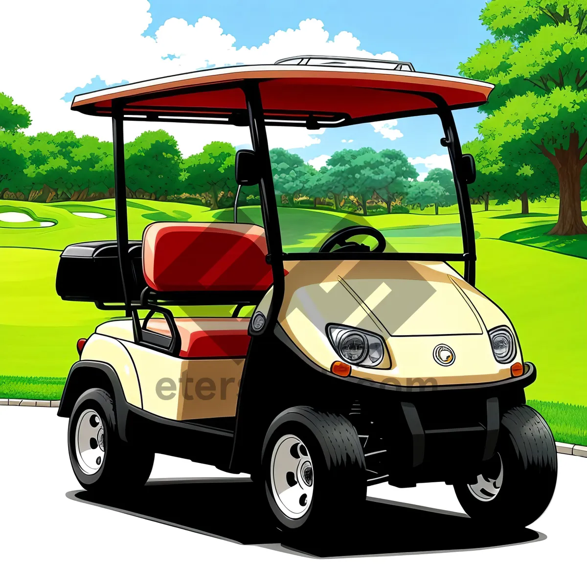 Picture of Golf Cart on Speedy Course