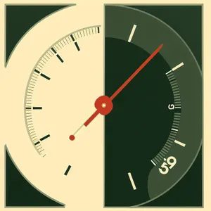 Business Office Analog Clock - Time Indicator