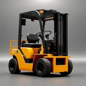 Heavy-duty Forklift Truck in Warehouse