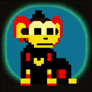 Digital Clock Icon - Symbolic Button for Computer