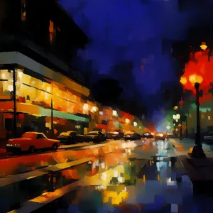 Night Lights in Urban Architecture