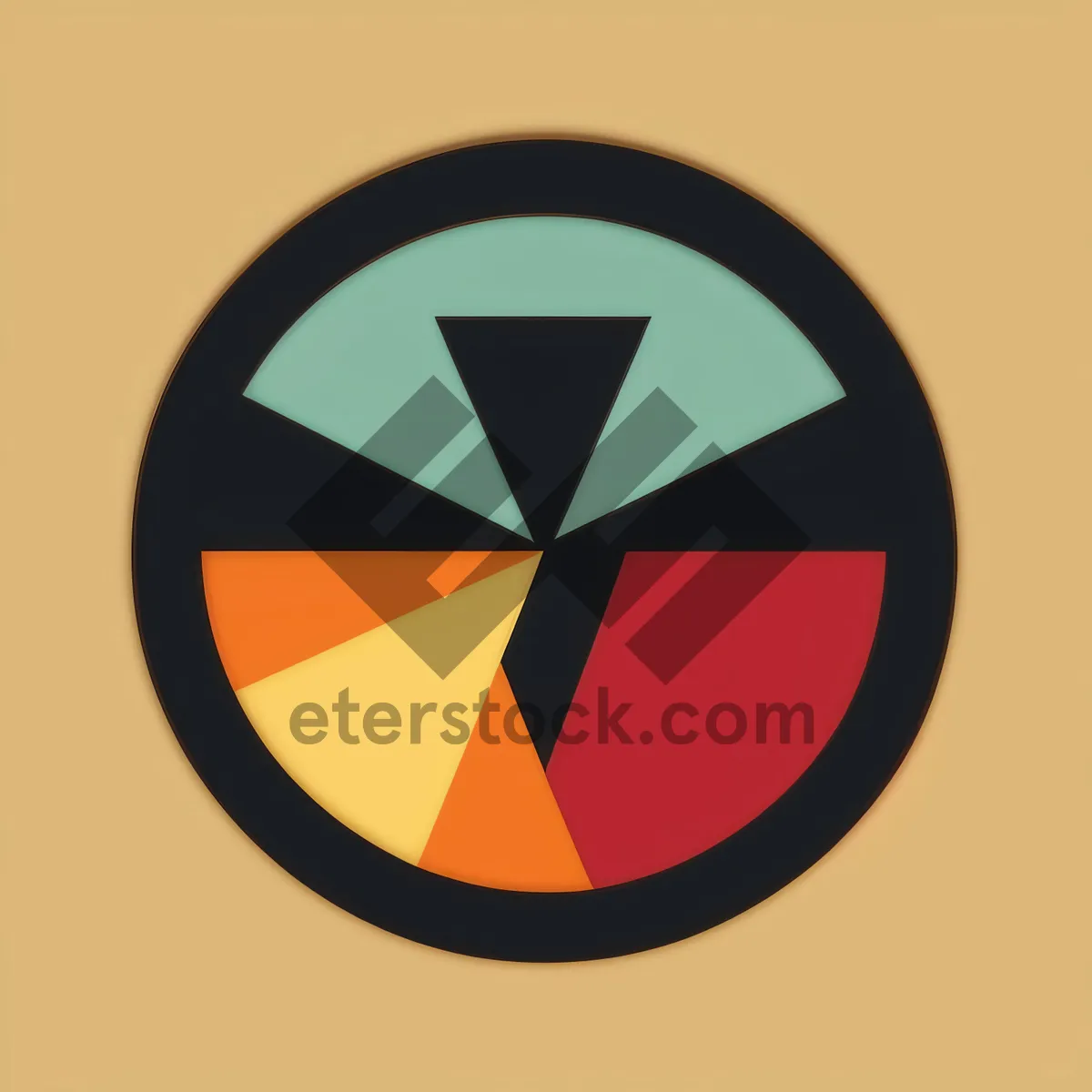 Picture of Shiny Round Web Button Sign - Iconic Circle Symbol