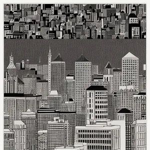 Modern Urban Skyline Puzzle: A City's Architectural Creation