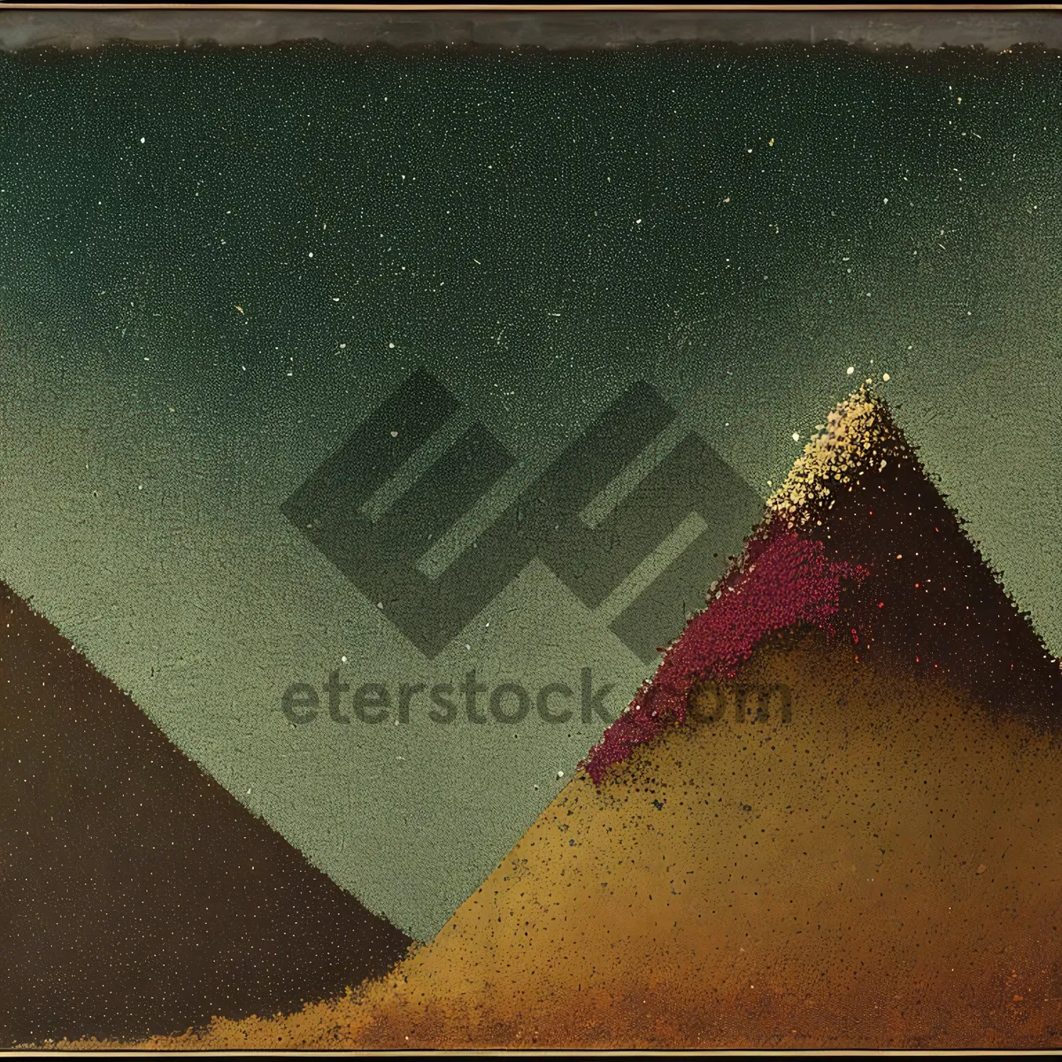 Picture of Vintage Grunge Wall Texture with Aged Border