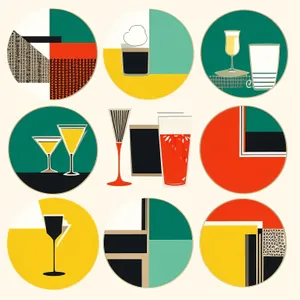 Glossy square web button icon set.