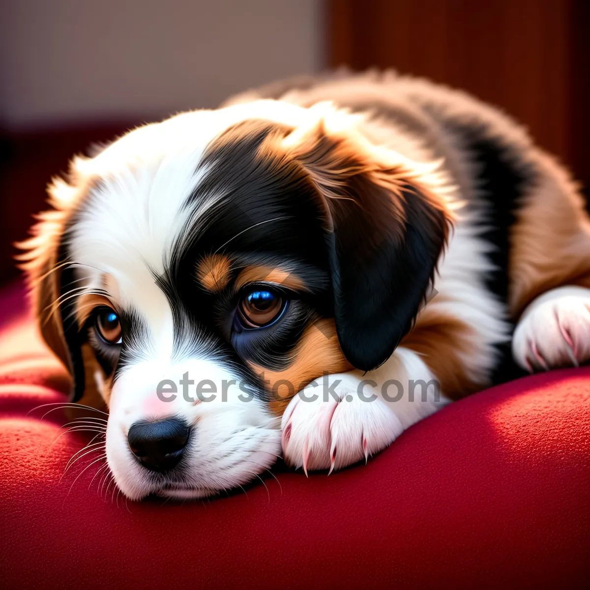 Picture of Adorable Brown Beagle Puppy - Cute Canine Friend