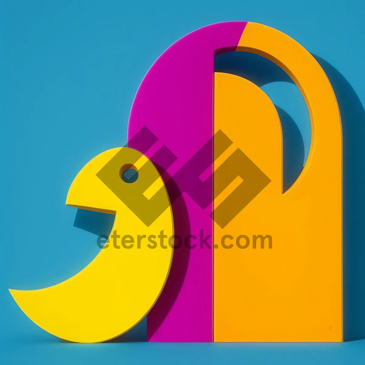 Picture of Symbolic Bay Icon: Dynamic Water Sign Design in 3D