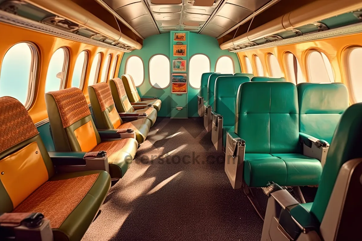 Picture of Modern urban interior with empty chair and table