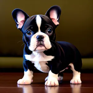 Adorable Terrier Bulldog Puppy - Cute Purebred Canine