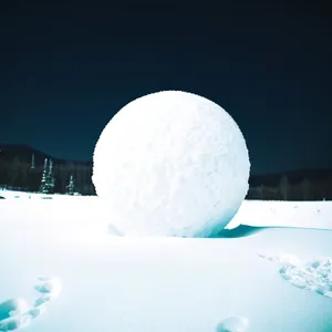 Golf Ball in Frozen Space