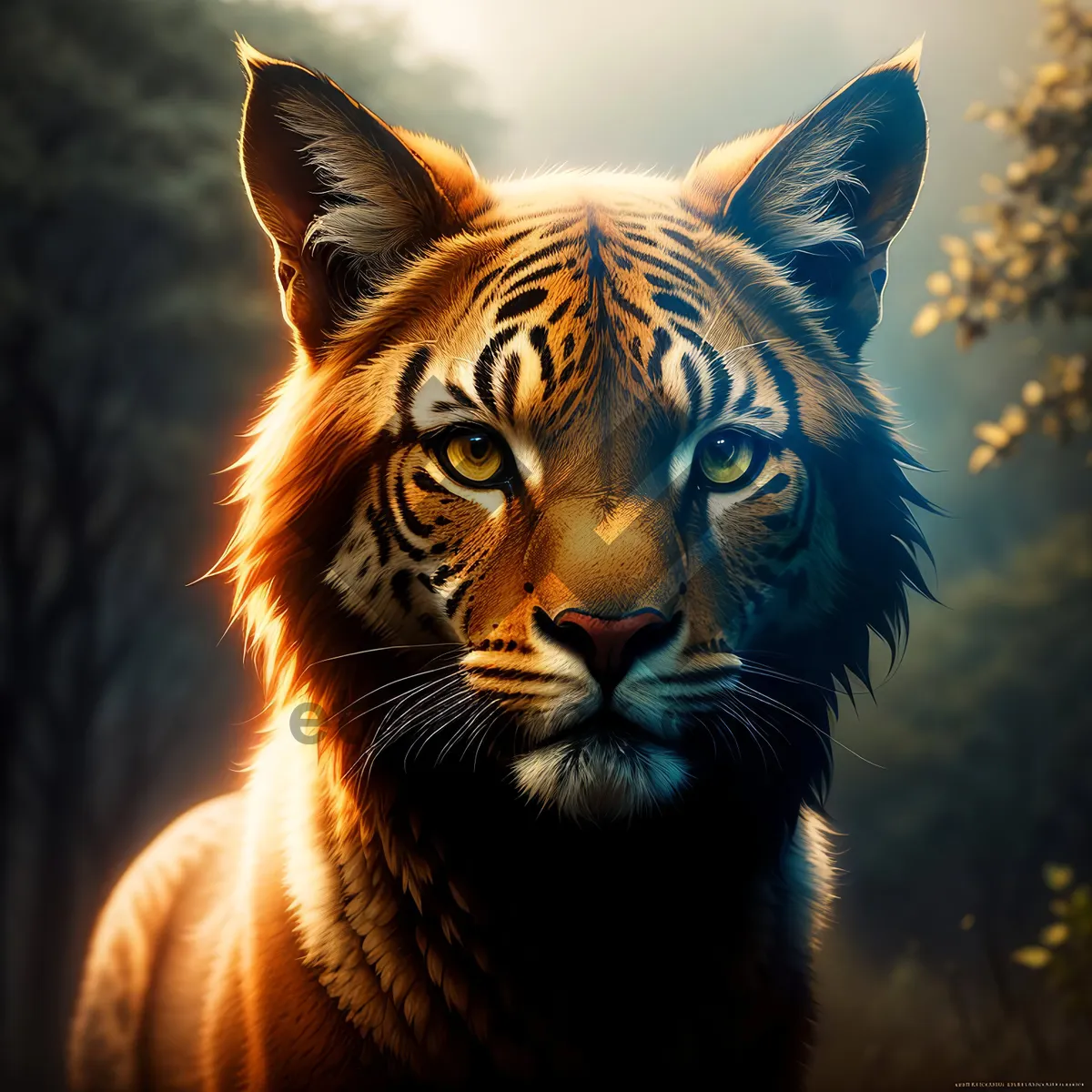 Picture of Majestic Tiger Stalking its Prey