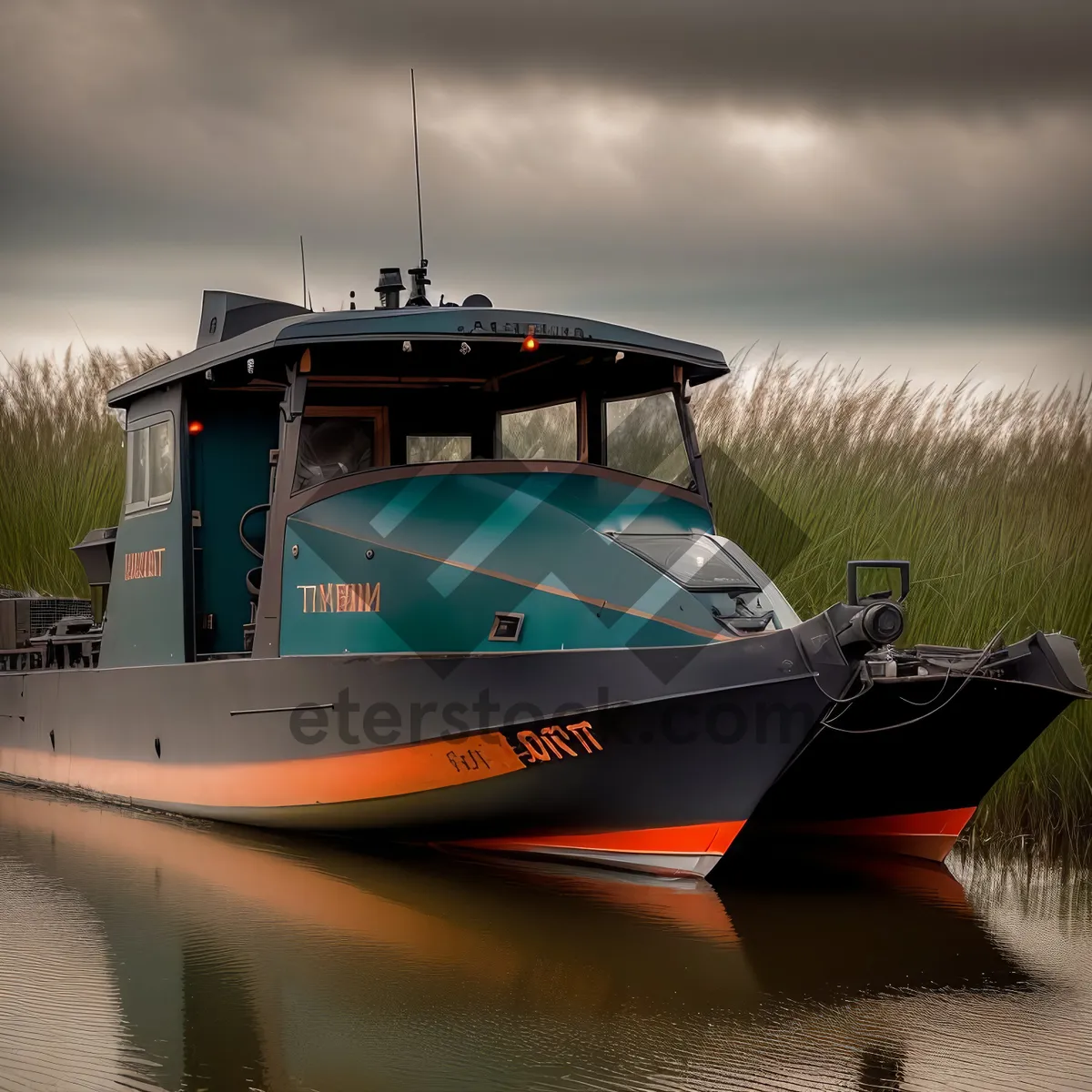 Picture of Coastal Patrol: Nautical Ocean Transport at Harbor