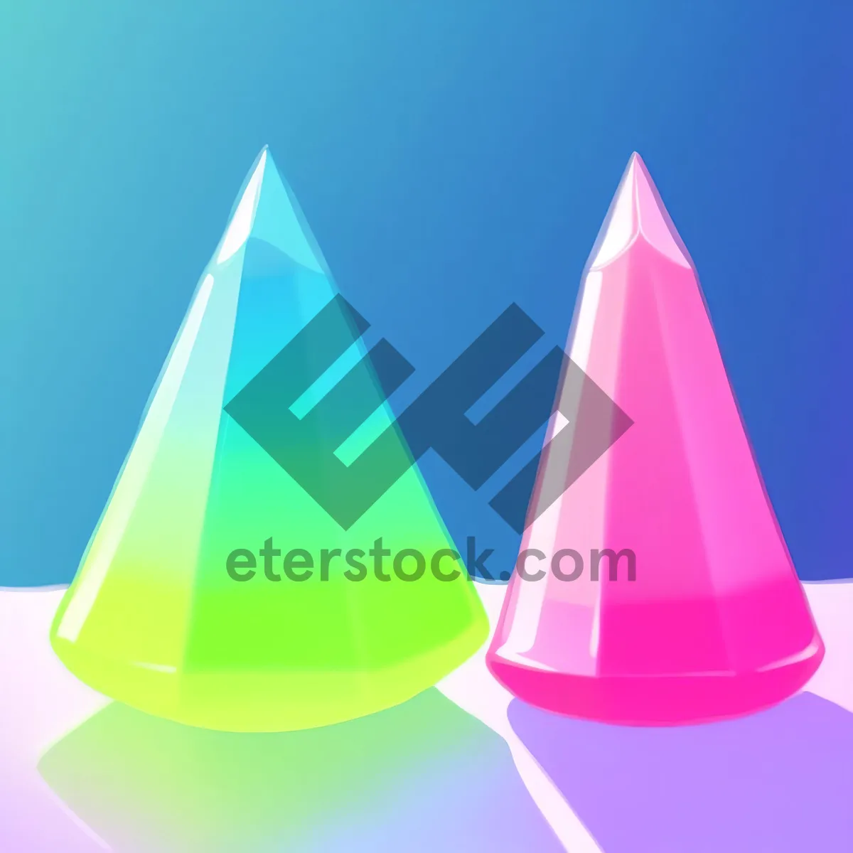 Picture of Graphic Cone Shape Design Symbol