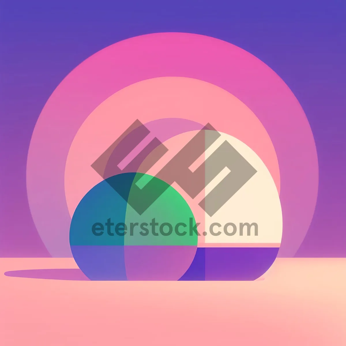 Picture of Colorful Space Circle Icon Design