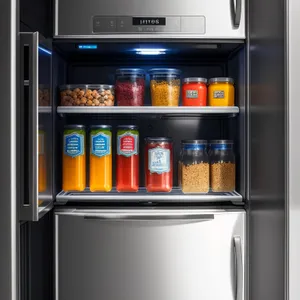 Modern Vending Machine in a Cafeteria