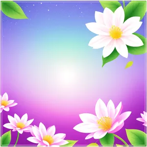 Lotus Floral Pattern in Pink - Artful Summer Decoration