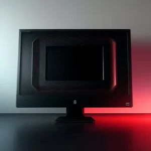 Modern Flat Screen Monitor on Desktop