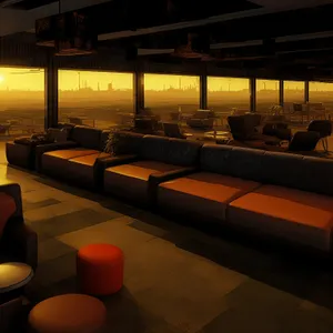 Modern Furniture in a Spacious Living Room