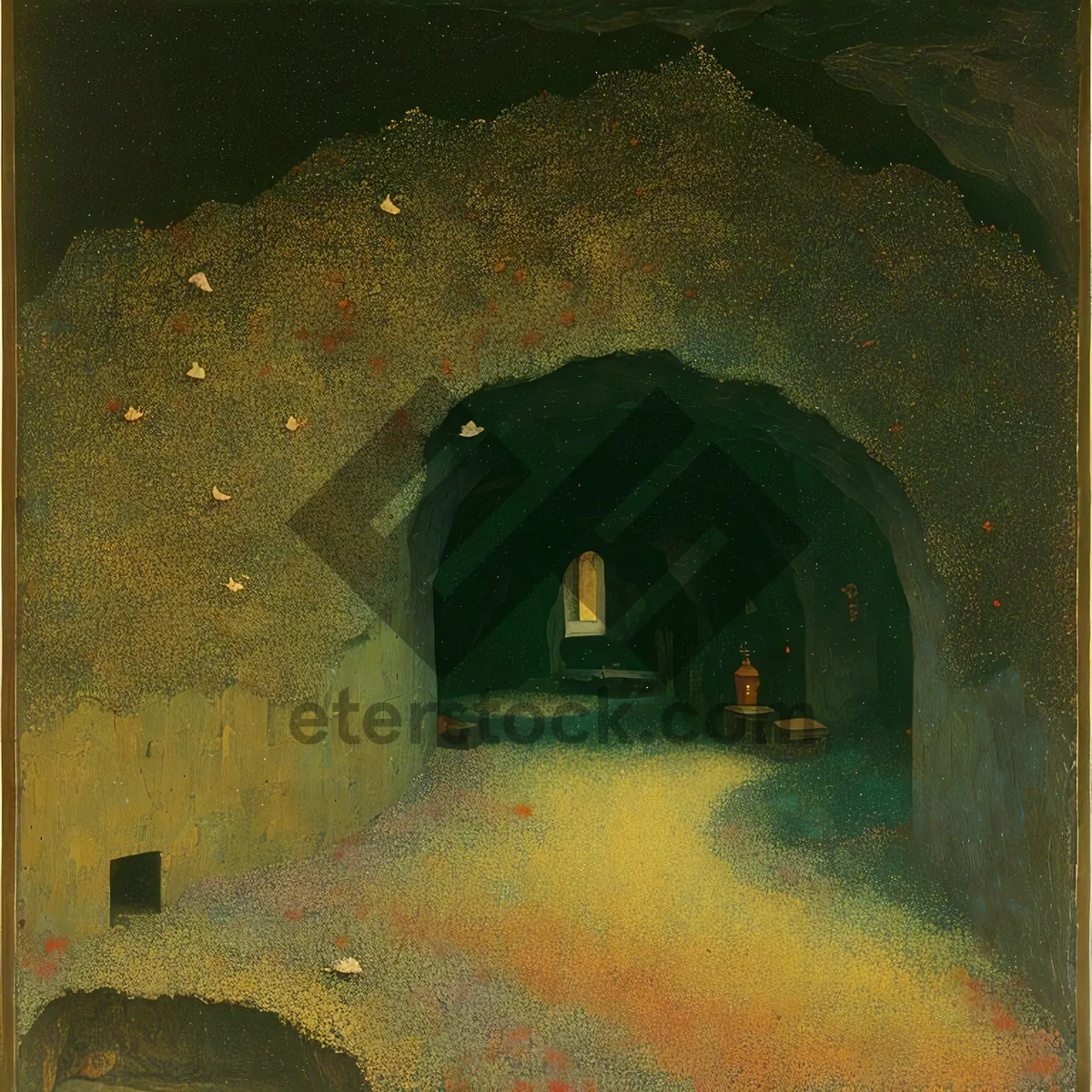 Picture of Timeless Passage: Ancient Stone Archway in Historic Tunnel