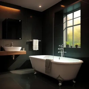 Modern luxury bathroom with clean and elegant decor