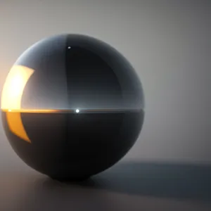 Shiny 3D Glass Sphere Icon Design