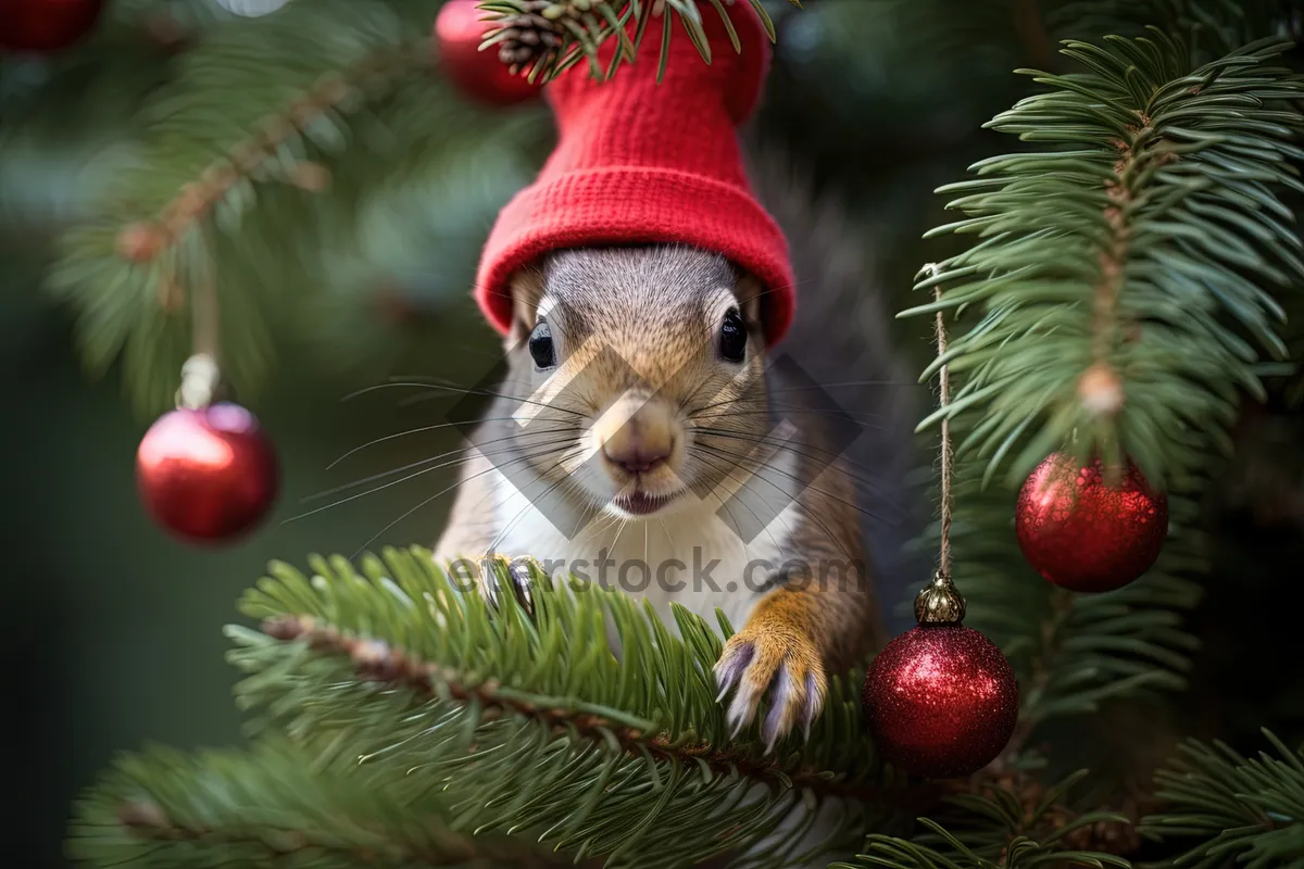 Picture of Cute Critter Ornament on Holiday Tree