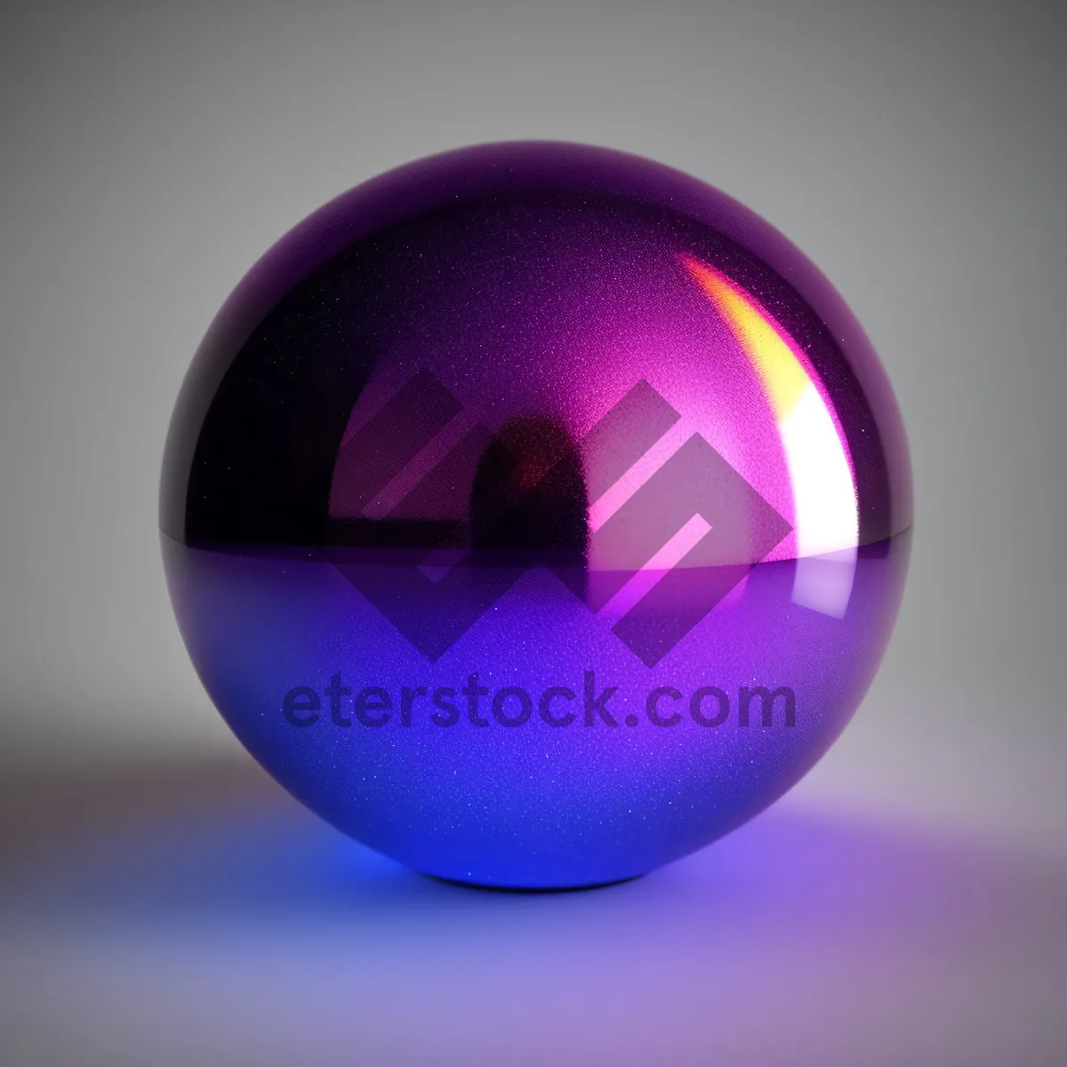 Picture of Shiny Glass Button Icon with Reflection