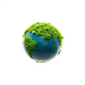 3D Earth Globe Map Image Ocean Planet View.