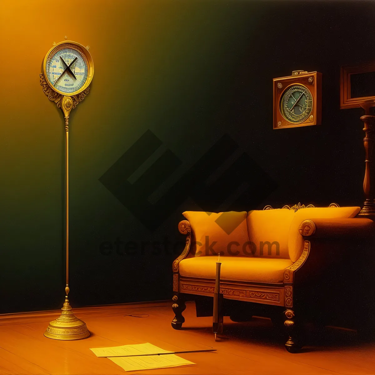 Picture of Modern Luxury Living Room Interior with Floor Lamp