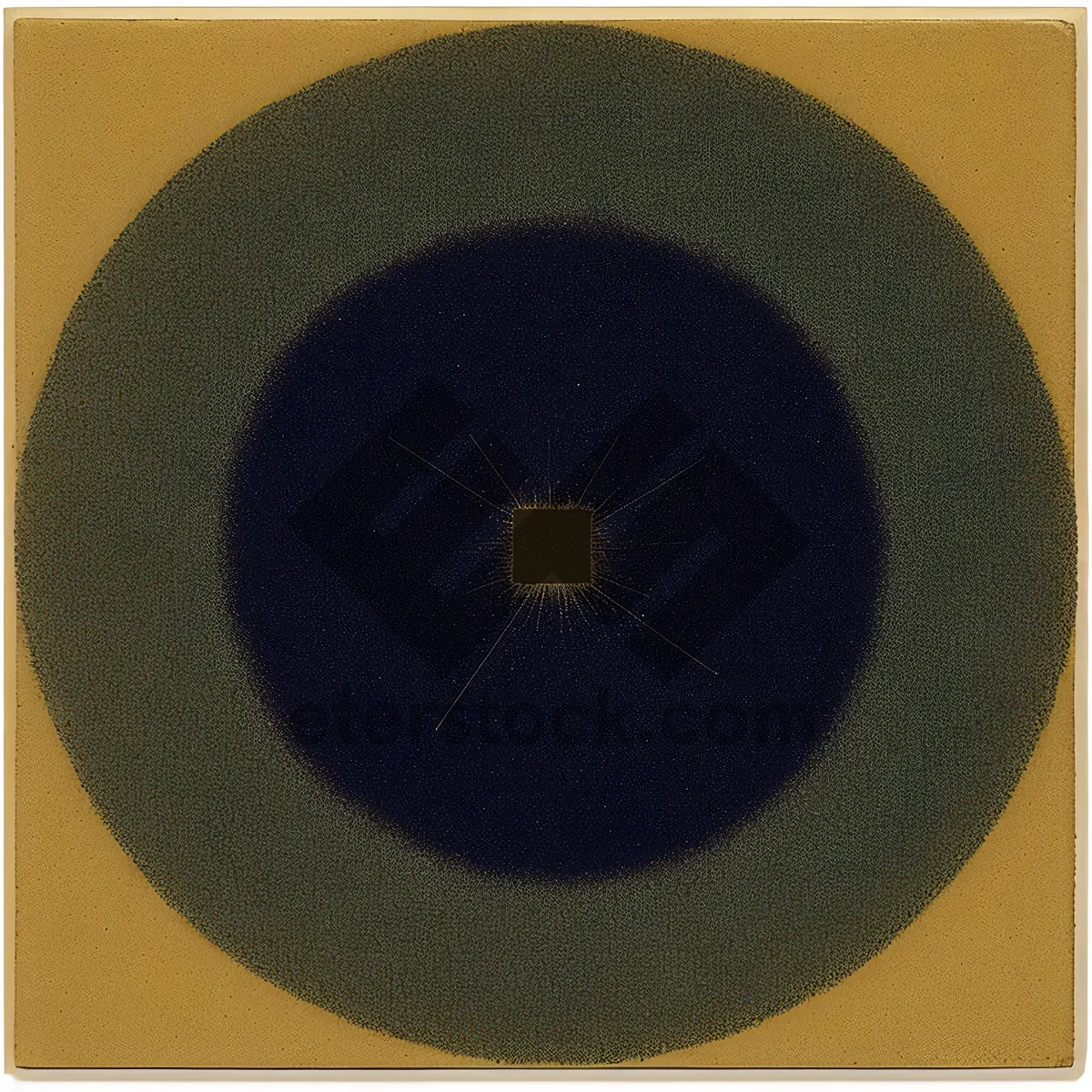 Picture of Musical Vinyl Record on Black Background