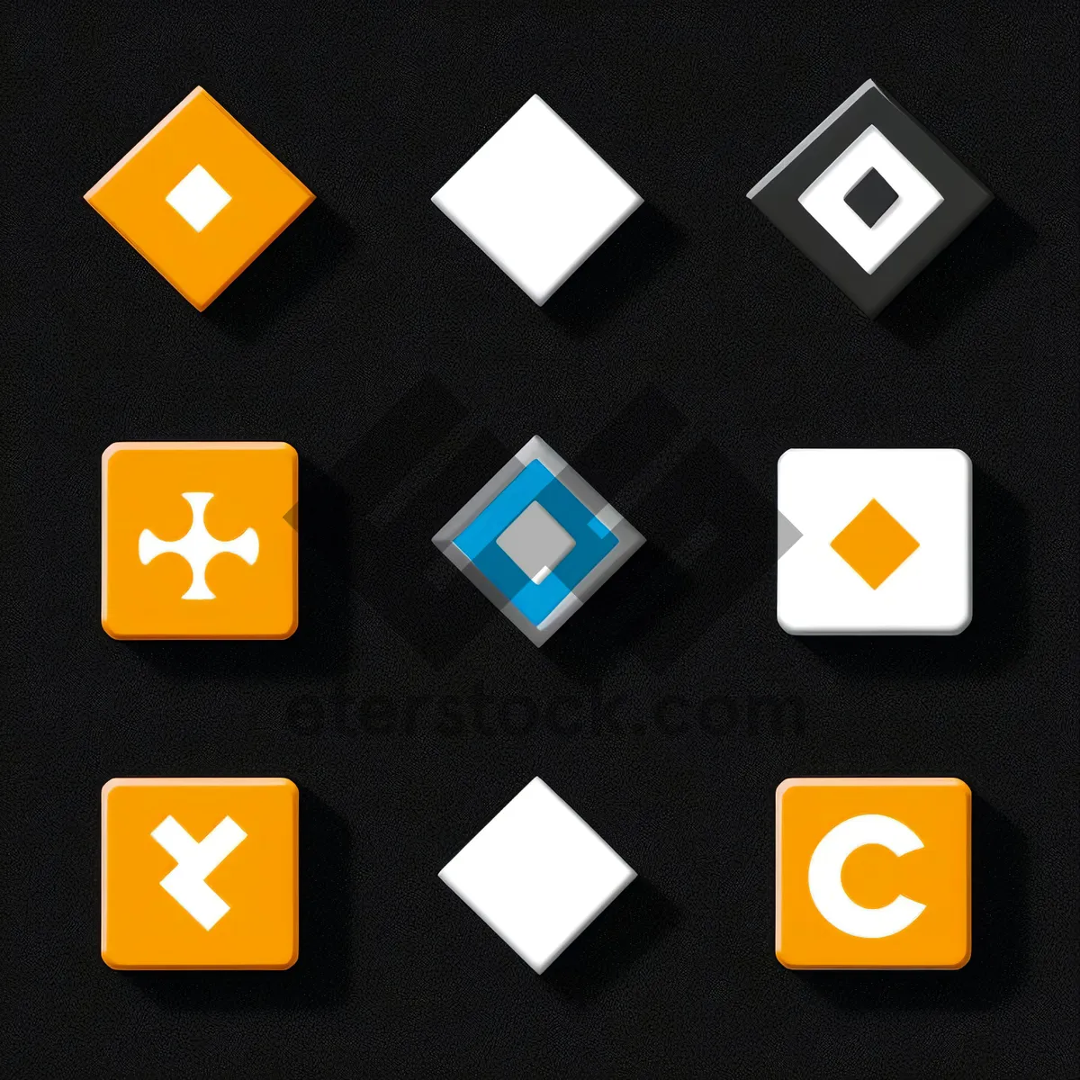 Picture of Glossy Web Button Icons Collection
