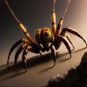 Creepy Garden Spider Weaving Intricate Web
