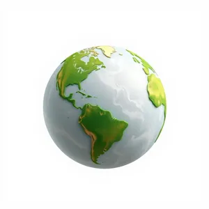 3D Earth Globe Map Icon