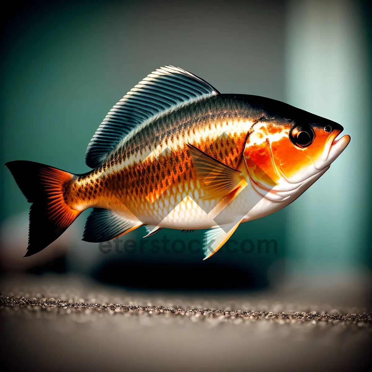 Picture of Glistening Goldfish in a Glass Bowl