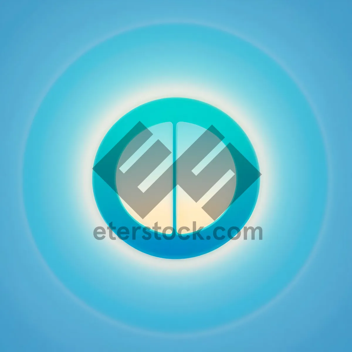 Picture of Shiny Aqua Web Button Set with Glossy Round Icons