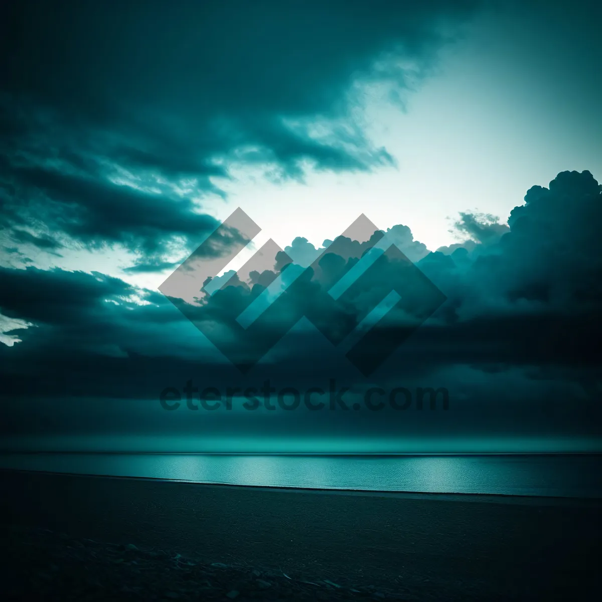 Picture of The Majestic Celestial Scape: Sunlight Piercing Through Clouds