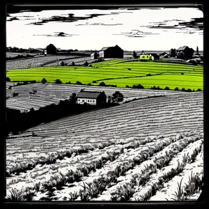 Vibrant Countryside Pen with Lush Greenery