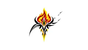 Hot Flame Cartoon Icon Graphic Design