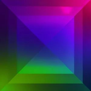 Futuristic Geometric Rainbow Artwork Design