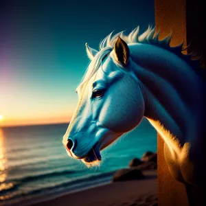 Magnificent Horse Head Portrait