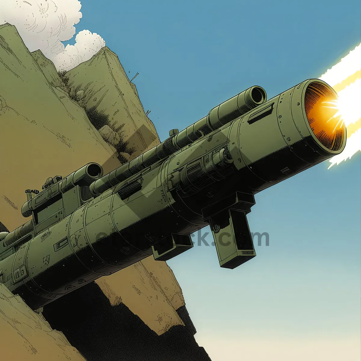 Picture of Skybound Air Transportation: Naval Missile Rocket Flight