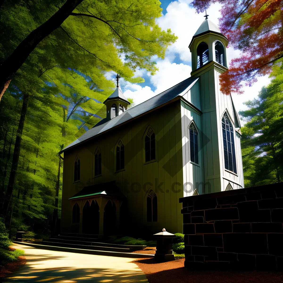 Picture of Timeless Sanctum: Majestic Monastery Tower