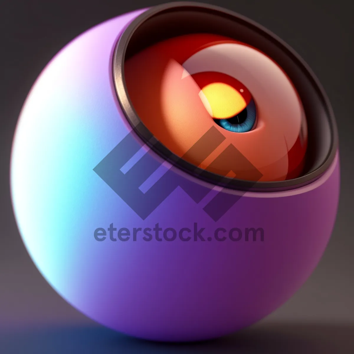 Picture of Shiny Glass Button Icon - Web Design Element
